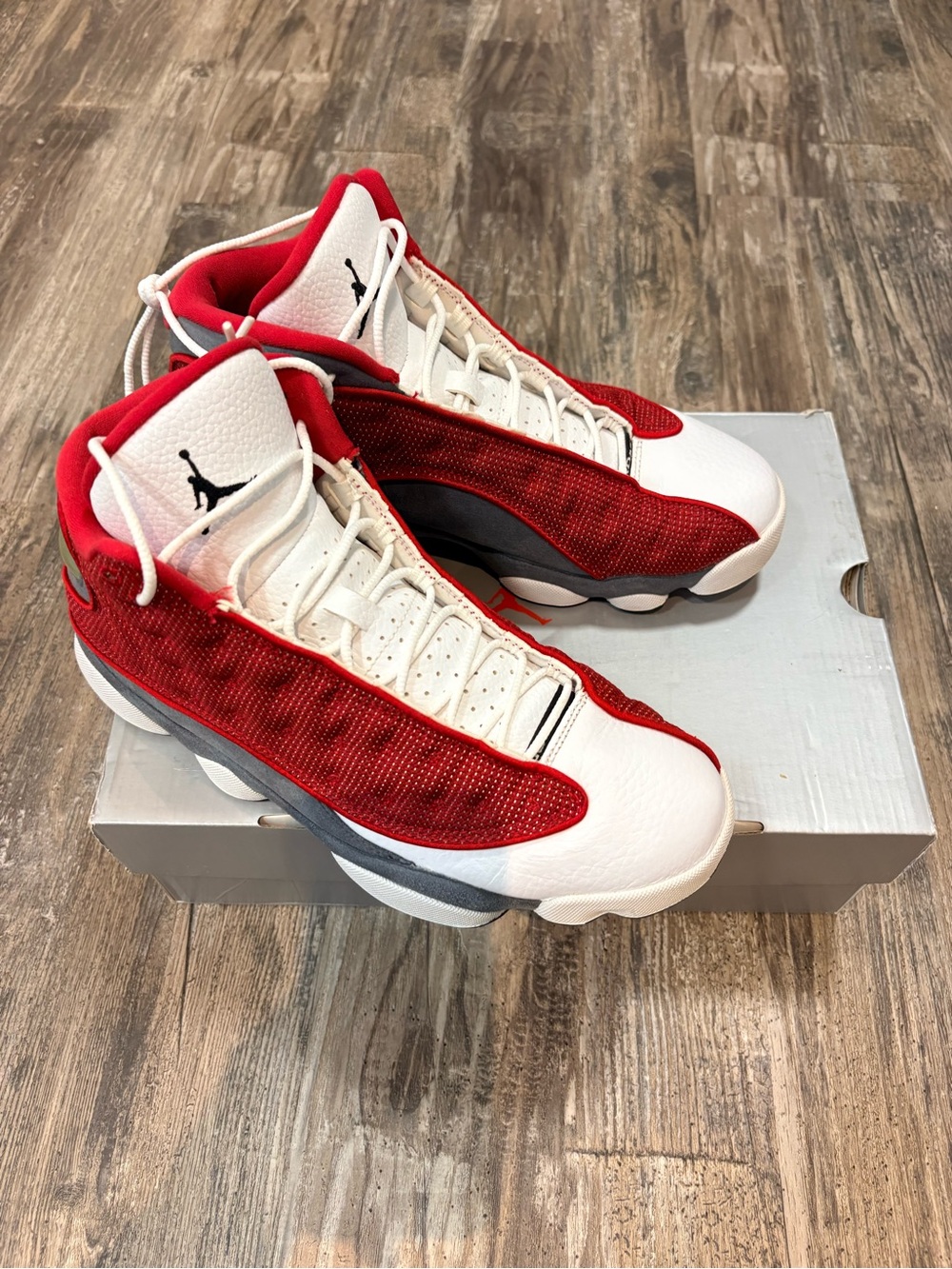 Air Jordan 13 Retro Gym Red/Black-Flint Grey White Basketball Shoes Size 9 Men